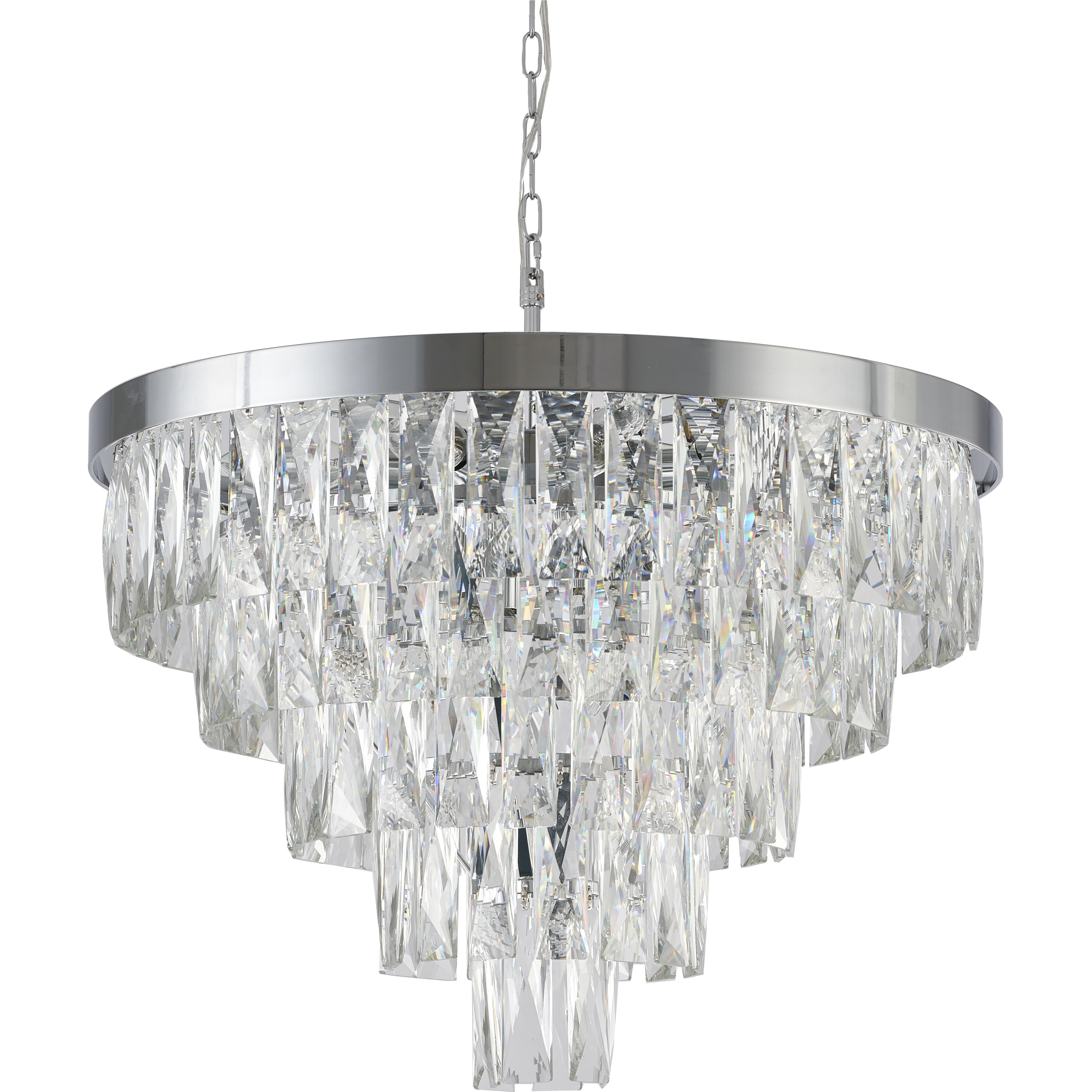 Canada 12 Light 19.7 inch Chrome Chandelier Ceiling Light